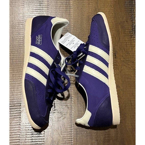 Adidas Japan Women Purple Cream Stripes Casual Sneakers Shoes Size 9 - Picture 8 of 12